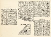 Grant County - Hickory Grove, Waterloo, Lima, Boscobel, Harrison, Wisconsin State Atlas 1930c